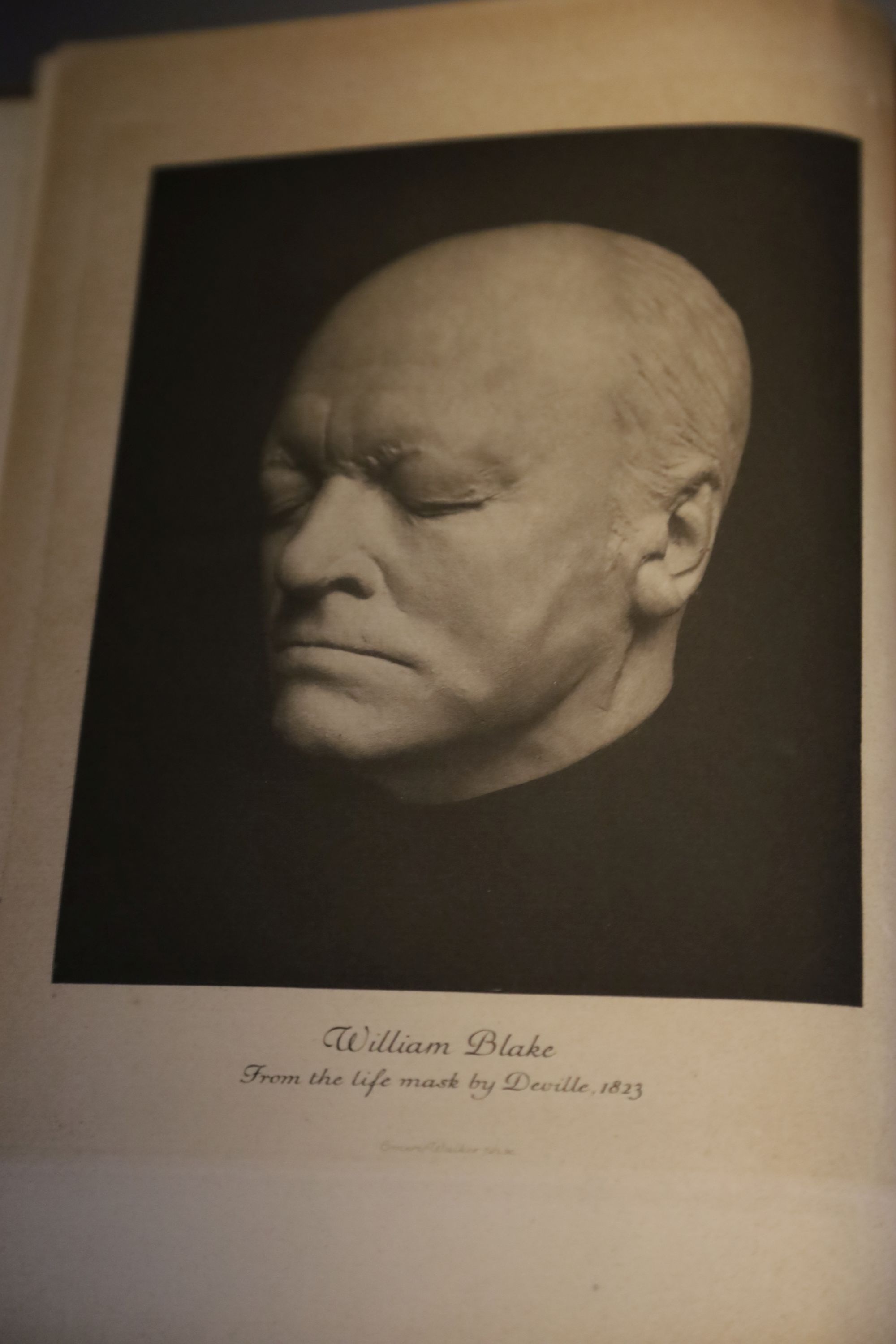 Keynes, Geoffrey (editor) - The Writings of William Blake, 3 vols, qto, quarter vellum, number 966 or 1500, with 60 plates, The Nonesuc